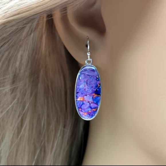 NWT Purple Earrings - Picture 3 of 6